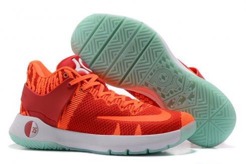 Nike Zoom KD Trey 5 IV สีส้มสีขาวรองเท้าบาสเก็ตบอลผู้ชาย EM