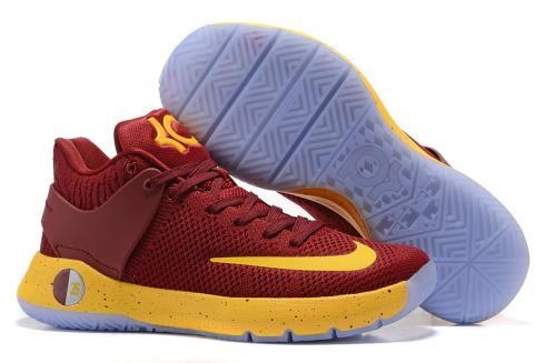 Nike Zoom KD Trey 5 IV vínově červená žlutá Pánské basketbalové boty EM