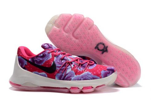 Nike KD 8 PRM Aunt Pearl Vivid Pink Durant OKC Hombres Zapatillas Zapatos 819148-603