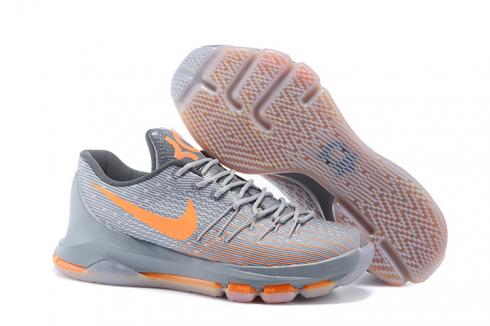 Nike KD VIII 8 EXT Metallic Gris Orange Chaussures de basket-ball pour hommes 749375-008