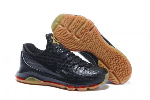 Nike KD VIII 8 EXT QS Tejido Negro Goma Fondo Dorado 806393-001