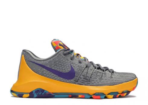 Nike Kd 8 Pg County Bleu Court Violet Gris Wolf Lagoon Cool 749375-050