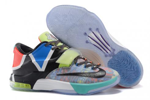 Nike KD 7 VII SE What the KD Kevin Durant Chaussures de basket-ball pour hommes Multi Color 801778-944