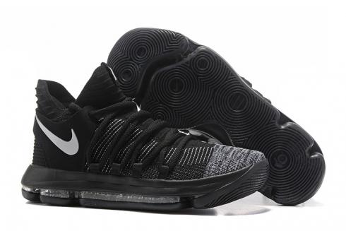 Nike Zoom KD X 10 basketbalschoenen heren zwart grijs zilver