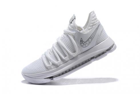 Herren Nike KD 10 Platinum Tint Vast Grey White Basketballschuhe 897816 009