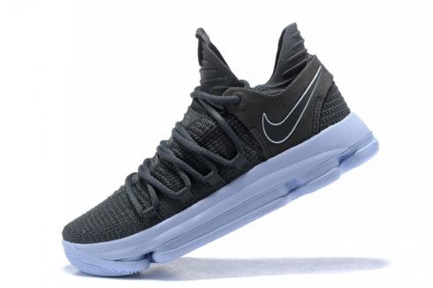 Nike KD 10 Zapatos de baloncesto para hombre gris oscuro reflectante plateado 897815 005