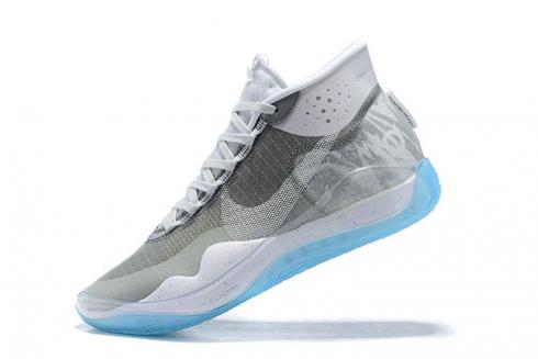 2020 Nuove scarpe da basket Nike Zoom KD 12 EP Grigio Bianco Kevin Durant AR4230-201