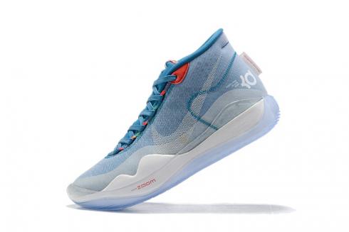 Nike Zoom KD 12 EP Blue Gaze White 2020 Kevin Durant Basketball Shoes AR4230-408