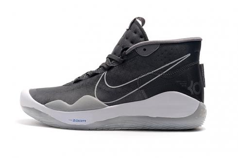Sepatu Basket Nike Zoom KD 12 EP Charcoal Grey White 2020 Kevin Durant AR4230-030