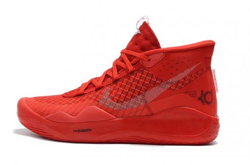Nike Zoom KD 12 EP Çin Kırmızı Beyaz Kevin Durant Basketbol Ayakkabıları AR4230-610 .