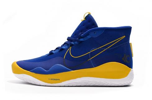 Nike Zoom KD 12 EP Game Blue Active Yellow 2020 Kevin Durant Basketbalová obuv AR4230-405