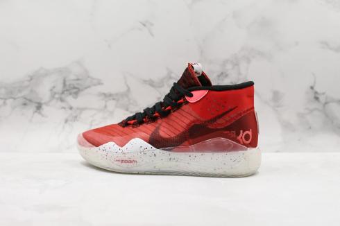 Nike Zoom KD 12 EP egyetemi piros fekete fehér cipőt AR4230-900