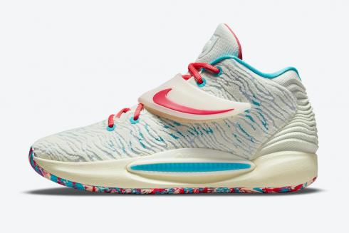 Nike Zoom KD 14 EP Cashmere Wit Turquoise Blauw Multi-Color CZ0170-700