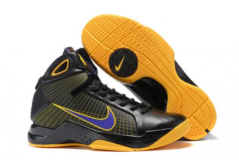Nike Zoom Kobe IV 4 High Heren Basketbalschoenen Sneaker Zwart Geel