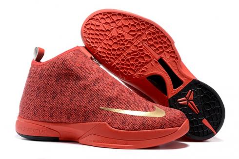 Nike Zoom Kobe Icon Jacquard Men Casual Shoes Red Black Gold 818583