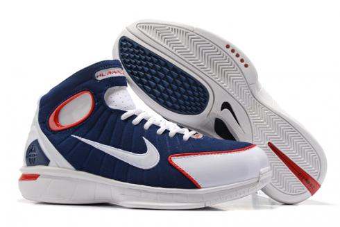 Pánské basketbalové boty Nike Air Zoom Huarache 2K4 Retro Kobe Mid Navy Red 308475-400
