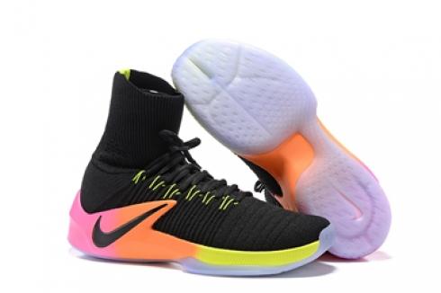 Nike Zoom Kobe Elite High Men Shoes Tênis Basquete Cor Preta Rosa Laranja Amarelo