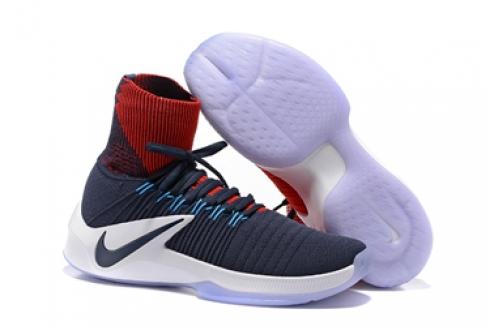 Nike Zoom Kobe Elite High Men Shoes Sneaker Basquete Azul Marinho Vermelho Branco