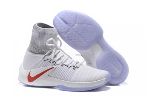 Nike Zoom Kobe Elite High Hombres Zapatos Zapatilla De Deporte Baloncesto Blanco Puro Rojo