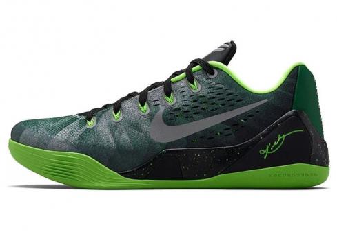 Nike Zoom Kobe 9 EM Premium Gorge Vert Métallisé Argent 652908-303