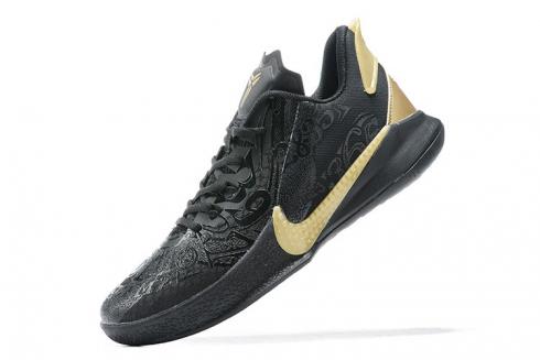 2020 Nike Kobe Mamba Fury Black Metallic Gold Kobe Bryant Basketball Shoes CK2087-007