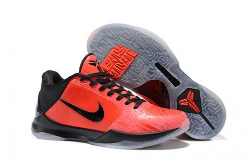 Nike Zoom Kobe V 5 Low All Star Daring Rojo Negro Blanco Hombres Zapatos de baloncesto 386429-601