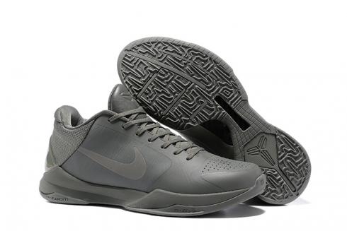 Nike Zoom Kobe V 5 Low FTB 褪色至黑灰色男士籃球鞋 869454-006