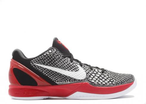 Nike Zoom Kobe 6 Breed לבן שחור ורסיטי אדום 429659-001