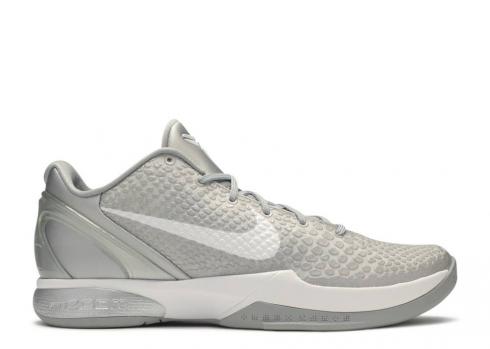 Nike Zoom Kobe 6 Wolf Grey White Silver Metallic 429659-012