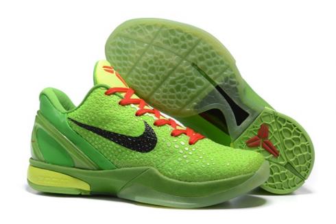 Nike Zoom Kobe VI 6 Grinch Verde Volt Verde Natal Xmas 429659-701