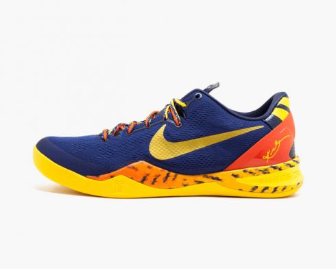 Nike Zoom Kobe 8 System Barcelona Deep Royal Blue Trace Yellow Midnight Navy 555035-402