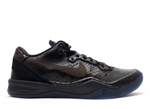 Zoom Kobe 8 Ext Year Of The Snaker Metal Silver Black 582554-001