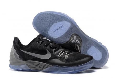 Giày bóng rổ Nike Nam Kobe Venomenon 5 Đen Xám Bạc 749884 001