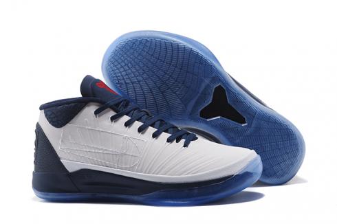 Nike Zoom Kobe XIII 13 ZK 13 Chaussures de basket-ball pour Homme Blanc Bleu Profond
