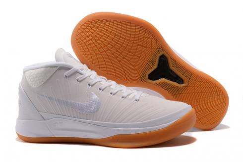 Nike Zoom Kobe XIII 13 ZK 13 Chaussures de basket-ball pour hommes Blanc Argent Marron