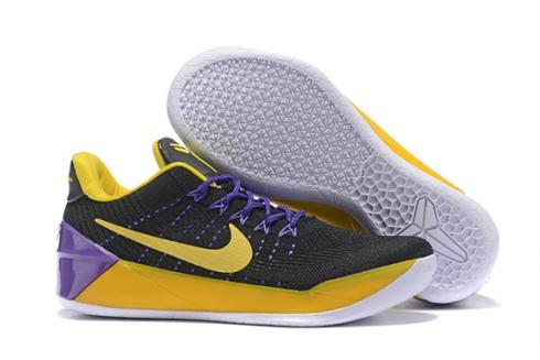 Nike Zoom Kobe AD EP รองเท้าผู้ชาย EM สีดำสีเหลืองสีม่วง