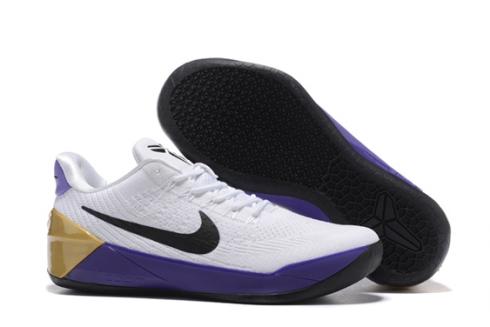 Nike Zoom Kobe AD EP Herenschoenen EM Wit Zwart Paars Gouden