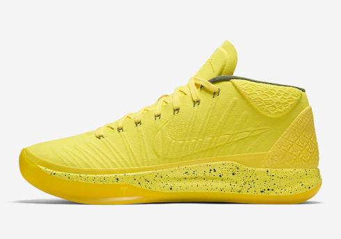 Sepatu Basket Pria Nike Zoom Kobe AD Mid Detached Lemo Yellow All 922482