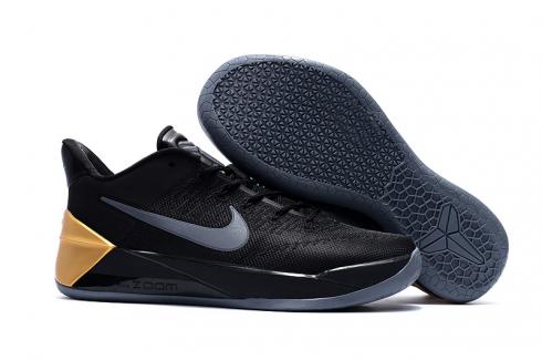 Nike Zoom Kobe 12 AD Negro Dorado Gris Hombres Zapatos