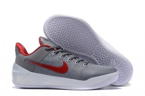 Nike Zoom Kobe 12 AD Gris Rojo Blanco Hombres Zapatos