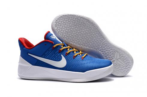 Nike Zoom Kobe 12 AD รองเท้าผู้ชายสีน้ำเงินสีขาวสีเหลือง