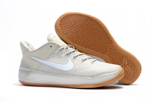 простые и элегантные белые мужские баскетбольные кроссовки Nike Zoom Kobe AD