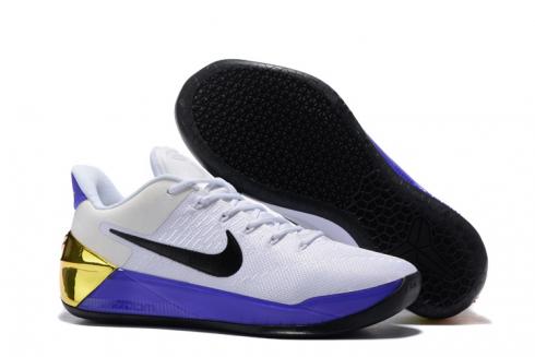 Nike Zoom Kobe AD белые фиолетовые мужские баскетбольные кроссовки