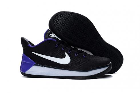 Nike Zoom Kobe XII AD Pure Negro Blanco Púrpura Hombres Zapatos Zapatillas de baloncesto 852425