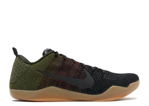 Nike Zoom Kobe 11 Elite Low 4kb Siyah At Yeşili Kaba Kırmızı Takım 824463-063,ayakkabı,spor ayakkabı