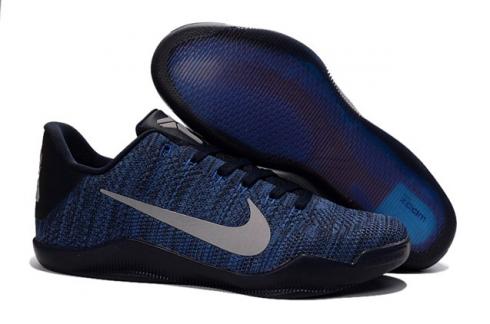 Nike科比 11 Elite Low 全明星深藍色銀色男子籃球鞋 822675