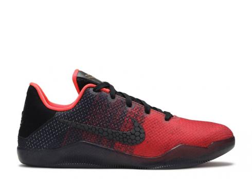 Nike Kobe 11 Gs Achilleshæl Gold University Metallic Bright Black Crimson Red 822945-670