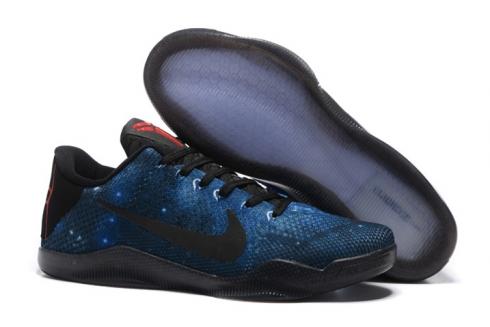 Nike Zoom Kobe XI 11 Elite Galaxy Stars Royal Azul Azul Oscuro Rojo Hombres Basketabll Zapatos Brillante 822675