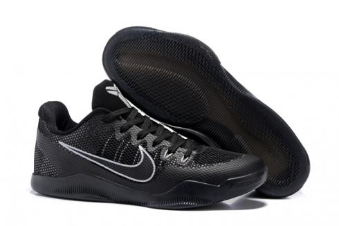 Nike Kobe XI 11 EM 트리플 블랙 블랙 아웃 다크 나이트 쿨 그레이 836183-001, 신발, 운동화를