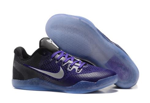 Nike科比 XI EP 11 低筒男士籃球鞋 EM 紫色黑白 836184